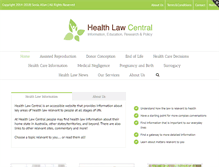 Tablet Screenshot of healthlawcentral.com